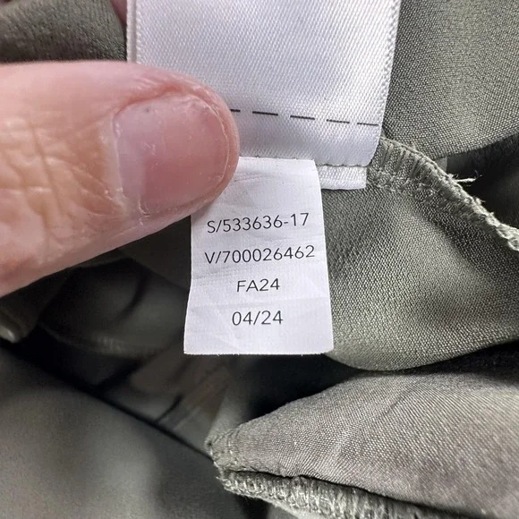 Athleta Pants Womens 8 Tall Olive Green Endless High Rise Straight Leg Stretch - Picture 7 of 12